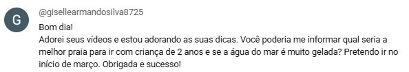Comentário real: Conteúdo que ajuda famílias