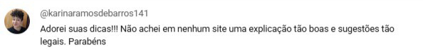 Comentário real: Explicação clara e completa